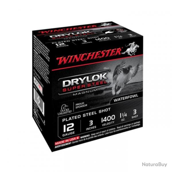 Cartouches Winchester Drylok 35 g - Cal. 12/76 - Par 1