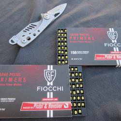 Lot de 300 Amorces Large Pistol de FIOCCHI (2 plaquettes de 150)