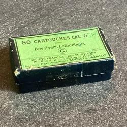 Boite de 50 cartouches 5 mm à broche - Rare, originale et complète