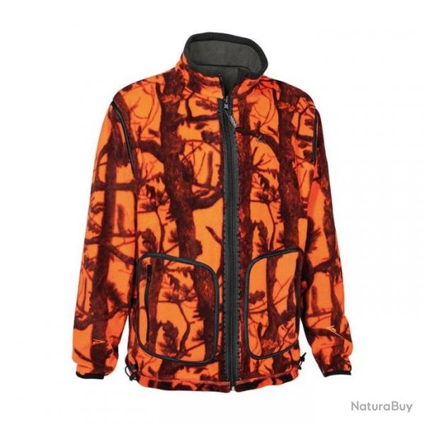 Blouson polaire rversible VERNEY CARRON pro hunt kaki camo blaze new modle