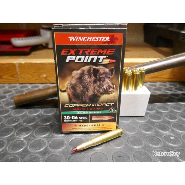 20 cartouches en 30-06 SPRG 180 gr EXTREM POINT de WINCHESTER