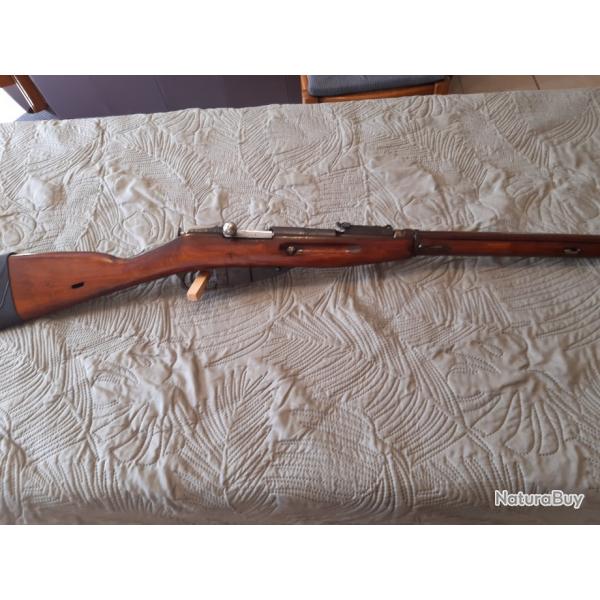 BEAU MOSIN NAGANT IZHEVSK DE 1943 - 91/30 ARSENAL RUSSE - CALIBRE 7.62X54R -  MONO MATRICULE - TAR