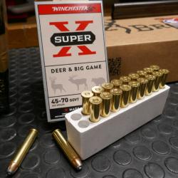 20 cartouches en 45-70 GOVT JHP en 300 grain SUPER X de WINCHESTER