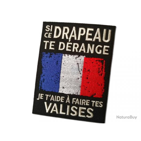 Si ce Drapeau te drange , je t'aide  faire tes valises-Hauteur : 11 cm Largeur : 8.5 cm