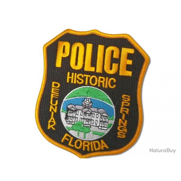 POLICE HISTORIC FLORIDA 120 mm x 110 mm  A coudre ou  thermocoller