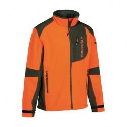 Veste PERCUSSION softshell orange kaki