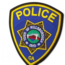 POLICE TOWN OF HILLSBOROUGH 1910  120 mm x 90 mm  A coudre ou à thermocoller