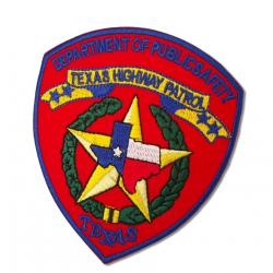 TEXAS HIGHWAY PATROL  100 mm x 85 mm  A coudre ou à thermocoller