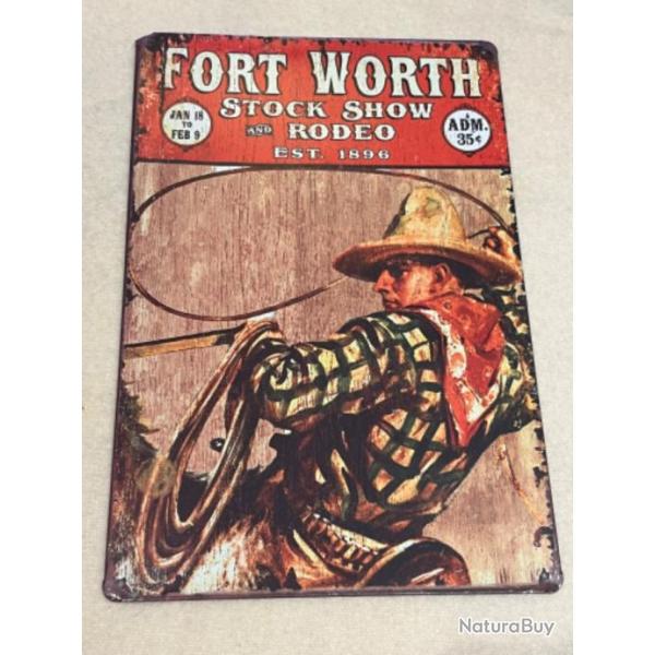 Jolie plaque  rodo fort worth Parfait pour dcor ville western