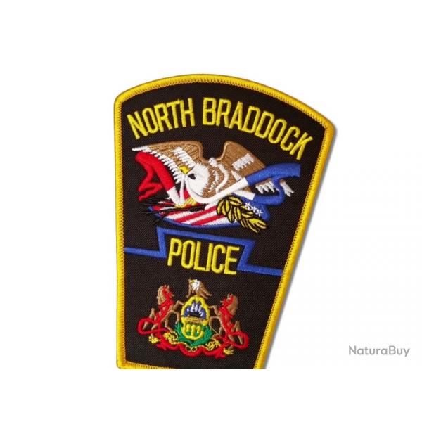 NORTH BRADDOCK POLICE  120 mm x 80 mm  A coudre ou  thermocoller