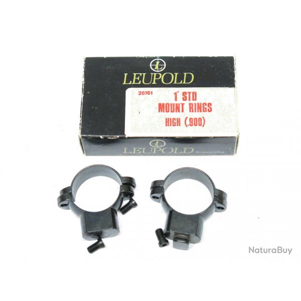 Collier de lunette Leupold acier diamtre 1 pouce ref High 900 Box 244