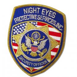 NIGHT EYES PROTECTIVES SERVICES INC  120 mm x 100 mm  A coudre ou à thermocoller