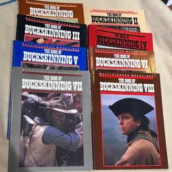 Très rare série complète des 8 buckskinning à prix imbattable livres reconstitution western trappeur