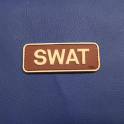 Patch 3D PVC SWAT Marron