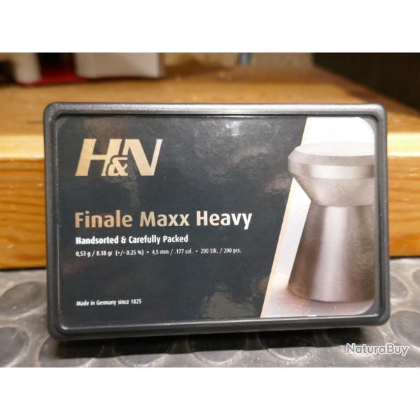 200 plomb 4.5mm H&N FINALE MAXX HEAVY