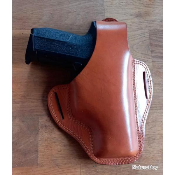 Holster Walther P99 ou Sig Sauer SP2022 en cuir