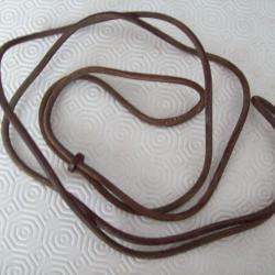 militaria ww1 dragonne cuir de cavalerie pour revolver 1892  14/18 poilu