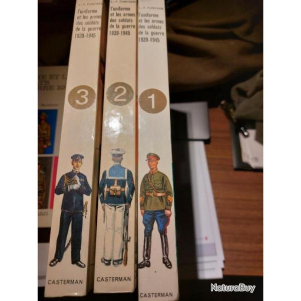 L'uniforme et les armes des soldats de la guerre1939 1945 - Funcken - 3 volumes