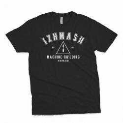 T-shirt "IZHMASH MACHINE BUILDING" avec logo - Noir