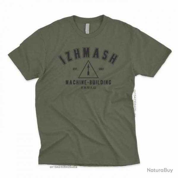 T-shirt "IZHMASH MACHINE BUILDING" avec logo - Vert