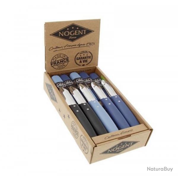 Bote de 20 plucheurs Nogent*** Expert 1 fente inox affident (bleu/bleu ciel/noir) [Nogent 3 toil