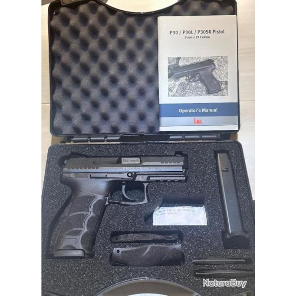 Pistolet HK P30 V3, calibre 9x19 mm