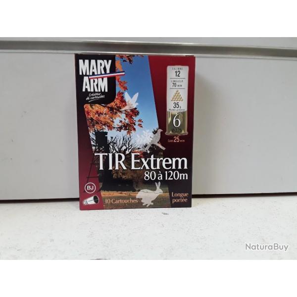 6985C  LOT DE 100  CARTOUCHES MARY ARM TIR EXTREM 80  120M B. JUPE 35G CAL12 EN 4 ET 6 NEUF