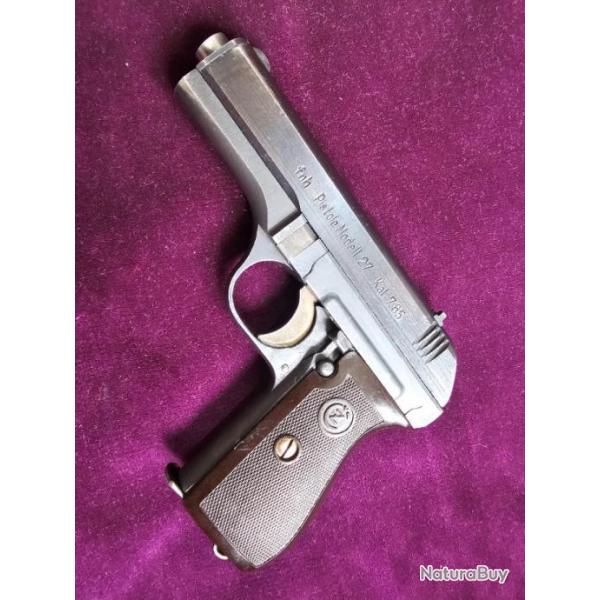 Pistolet Cz Vzor 27, code FNH ! Rare (Occupation allemande), WW2, cal. 7.65br (32acp), Cat B.