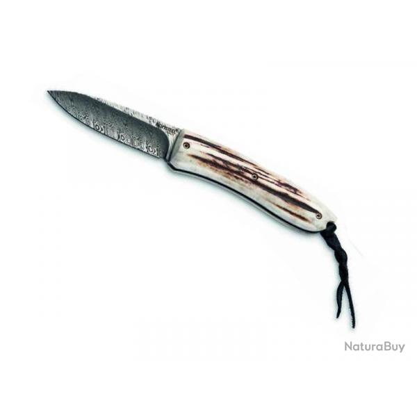 COUTEAU LIONSTEEL OPERA CERF LAME DAMAS