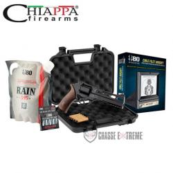 Pack Revolver Airsoft Co2 CHIAPPA Rhino 60DS Noir +Co2 +Billes +Cible +Mallette