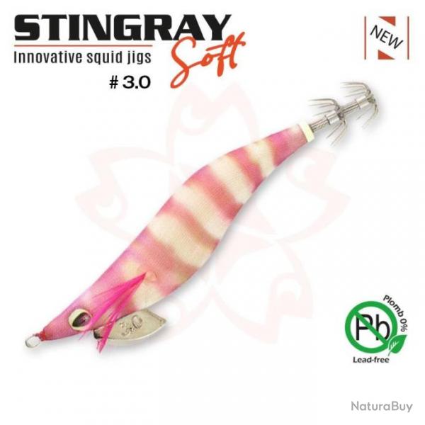 Turlutte Sakura Stingray Soft 3.0 16,2g 16,2g 137 - Glow Pink Shrimp