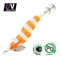 Turlutte Sakura Stingray Soft 3.0 16,2g 16,2g 142 - Glow Zebra White/Orange