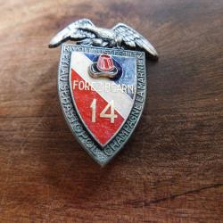 insigne R.I  14eme régiment  d infanterie forez béarn / G 278