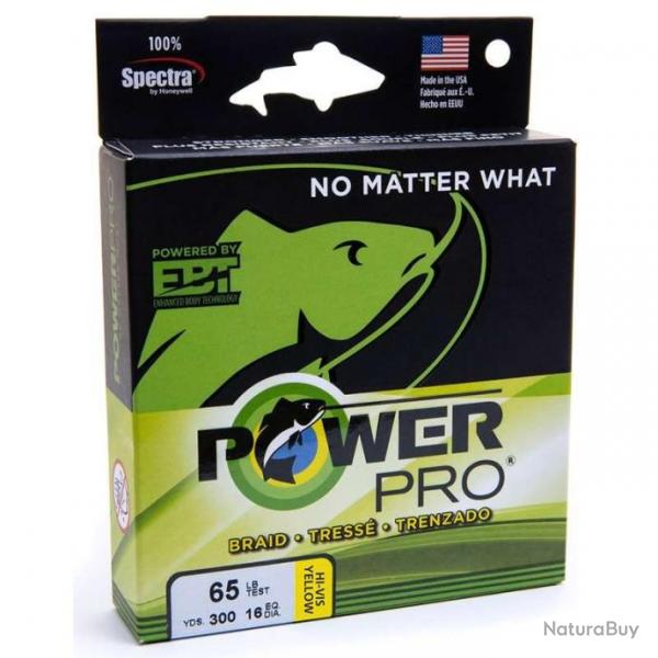 POWER PRO TRESSE 4 BRINS 0.10MM 5KG 135M JAUNE