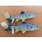 petites annonces chasse pêche : Lot de 2 peluches mini truite fario Gaby longueur 35cm - 1 sans prix de réserve !!