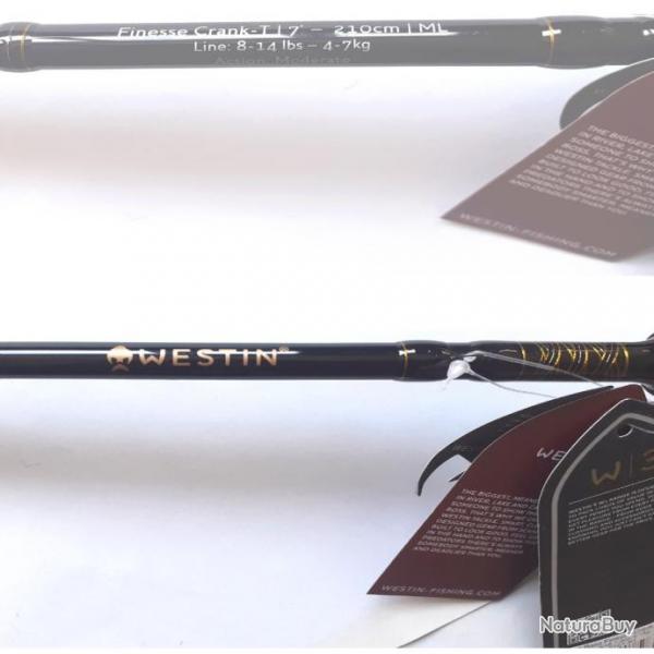 Canne pche Casting W3 Bass Finesse Crank-T 210cm  1 brin