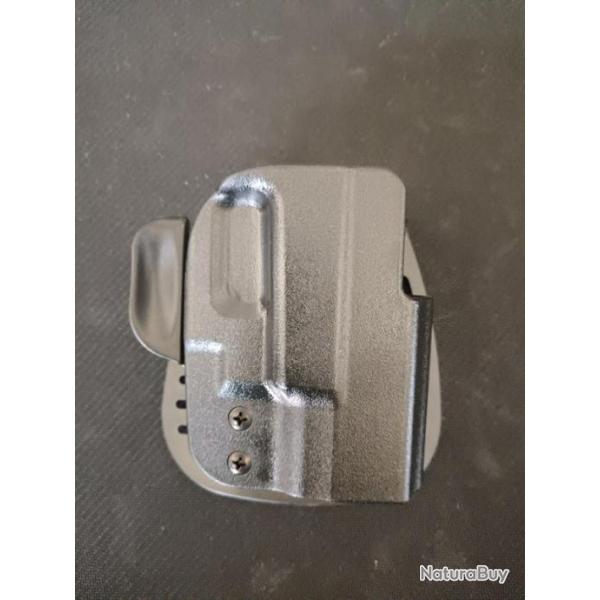 HOLSTER PADDLE KYDEX GLOCK 26, 27 AVEC RETENTION