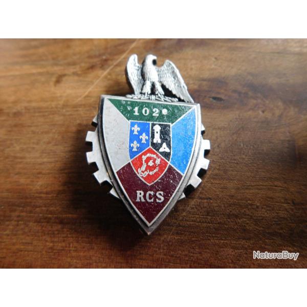 insigne R.C.S  102e rgiment  de commandement et de soutien  /  G 2980