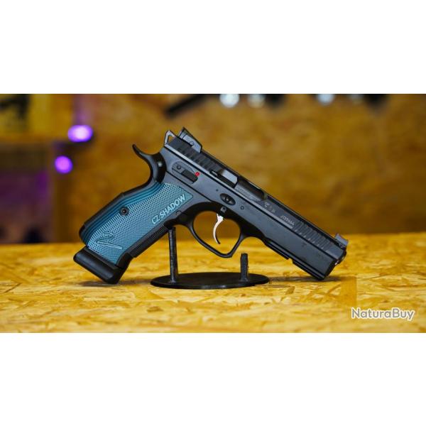 PISTOLET CZ SHADOW 2 BLEU 9X19 MM