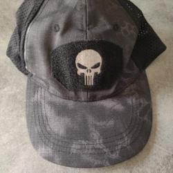 Casquette Punisher python noire