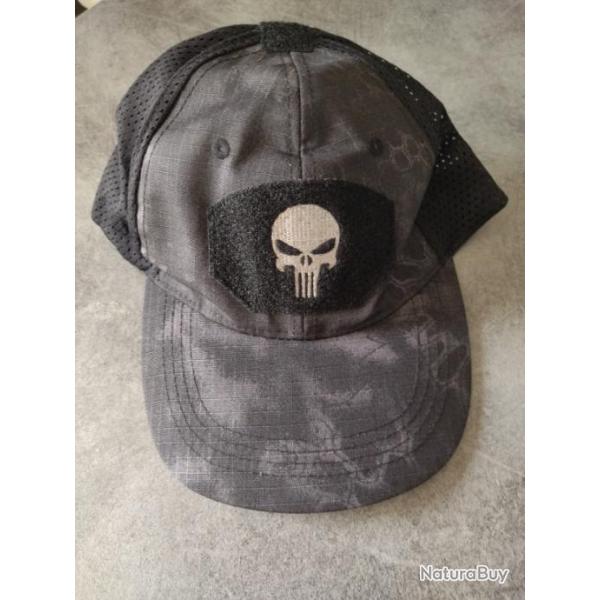 Casquette Punisher python noire