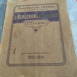 Catalogue Ancien Bergeron Saint Etienne 1913-1914