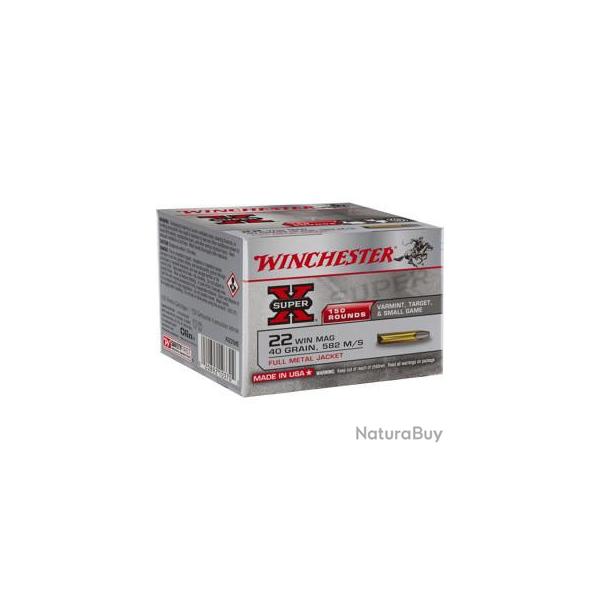 WINCHESTER 22MAG SUPER-X 40GR FMJ X150