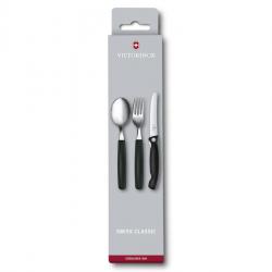 SET 3 COUVERTS VICTORINOX SWISSCLASSIC NOIR PLIANT