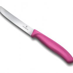 COUTEAU TOMATE VICTORINOX SWISSCLASSIC 11CM ROSE