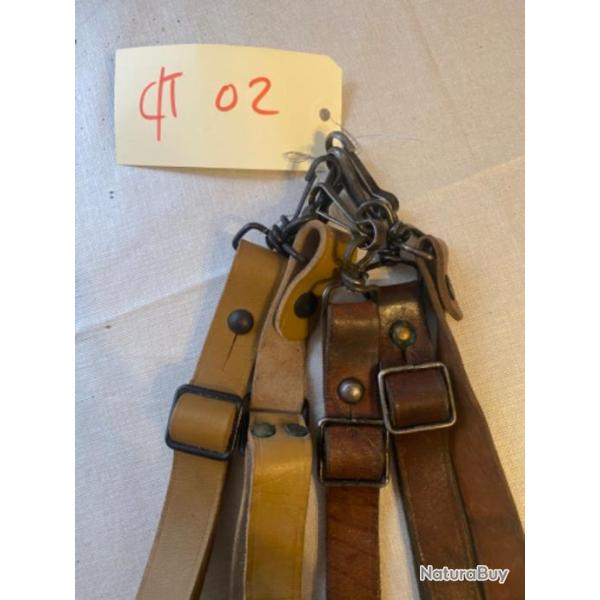 Bretelle cuir militaire pour toutes armes d'origine pour MAT 49