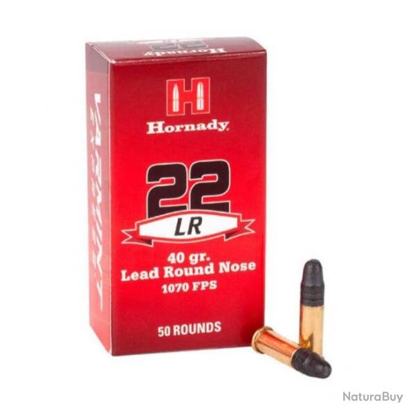 BOITE DE 50 CARTOUCHES HORNADY STANDARD CAL.22LR 40GR