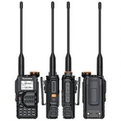 2 Talkie-Walkie Étanche IP57 Portée 5-10km Puissance 3-5W Idéal Extérieur - LIVRAISON OFFERTE