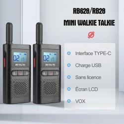 2 Talkie-Walkie Portable Longue Portée Chasse 2 Pièces - Radio Bidirectionnelle - LIVRAISON OFFERTE