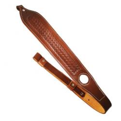 Bretelle Sangle Elingue pour Fusil de Chasse Cuir Veritable